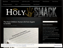 Tablet Screenshot of holysmack.com